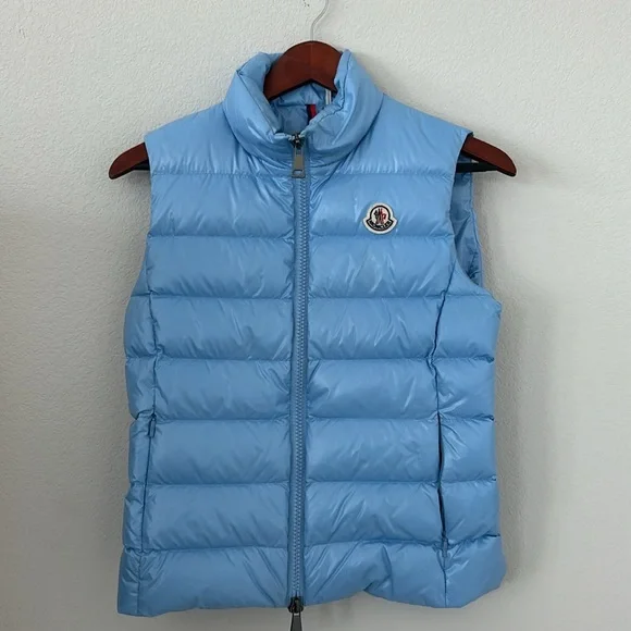 🩵WOMENS MONCLER GHANY MOCK NECK DOWN PUFFER VEST🩵